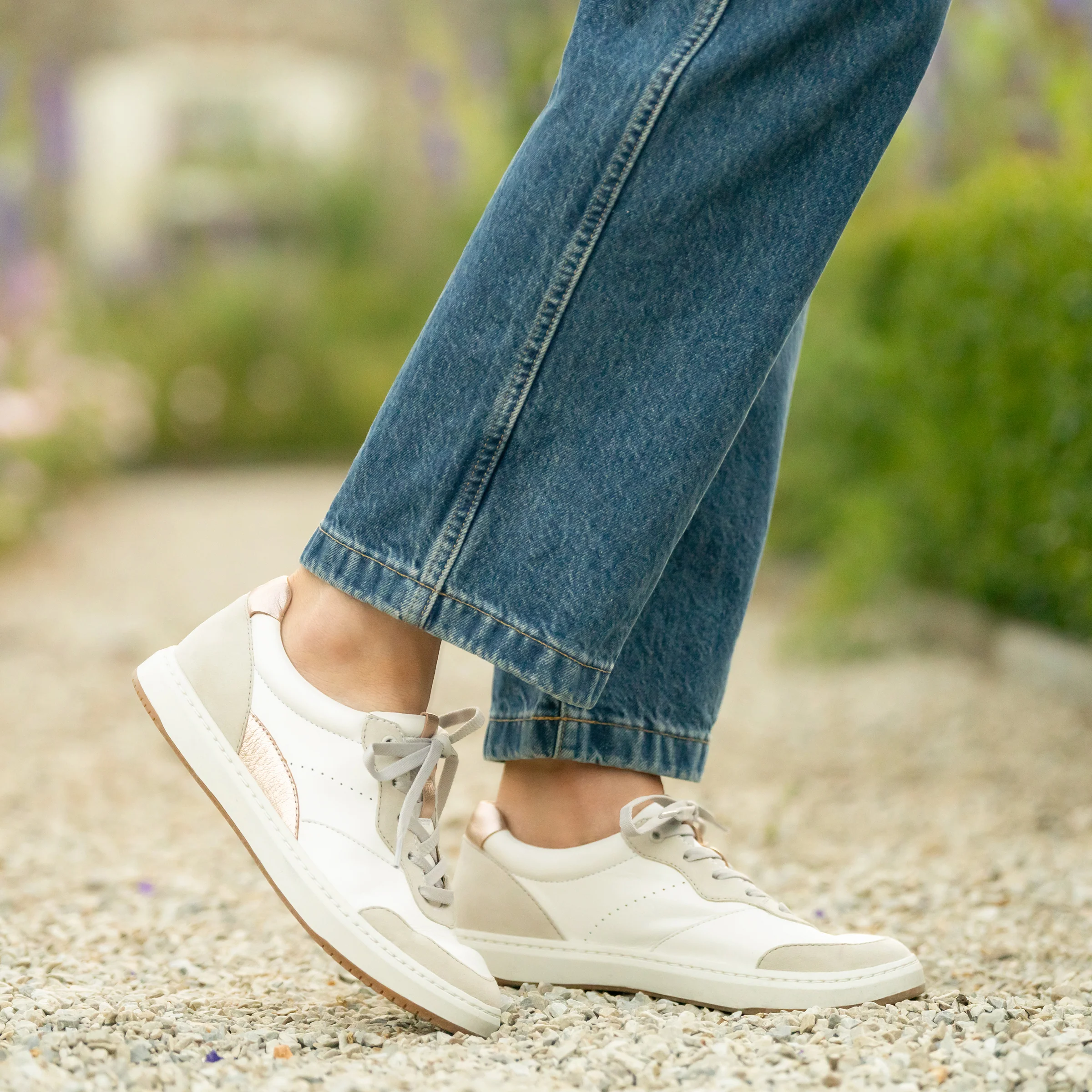 Josey White/Rose Gold Nappa - Image 2
