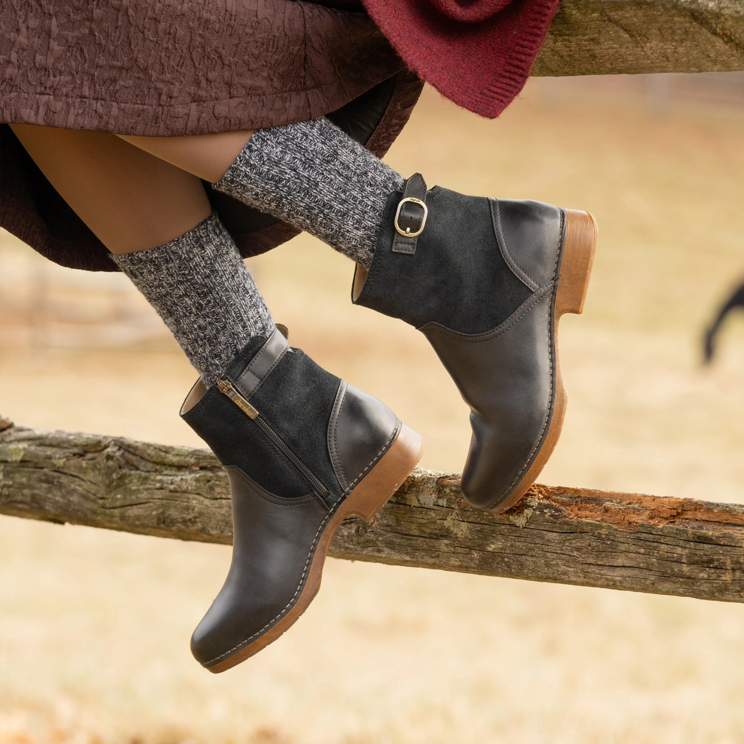 Monique Black Burnished Calf - Image 2