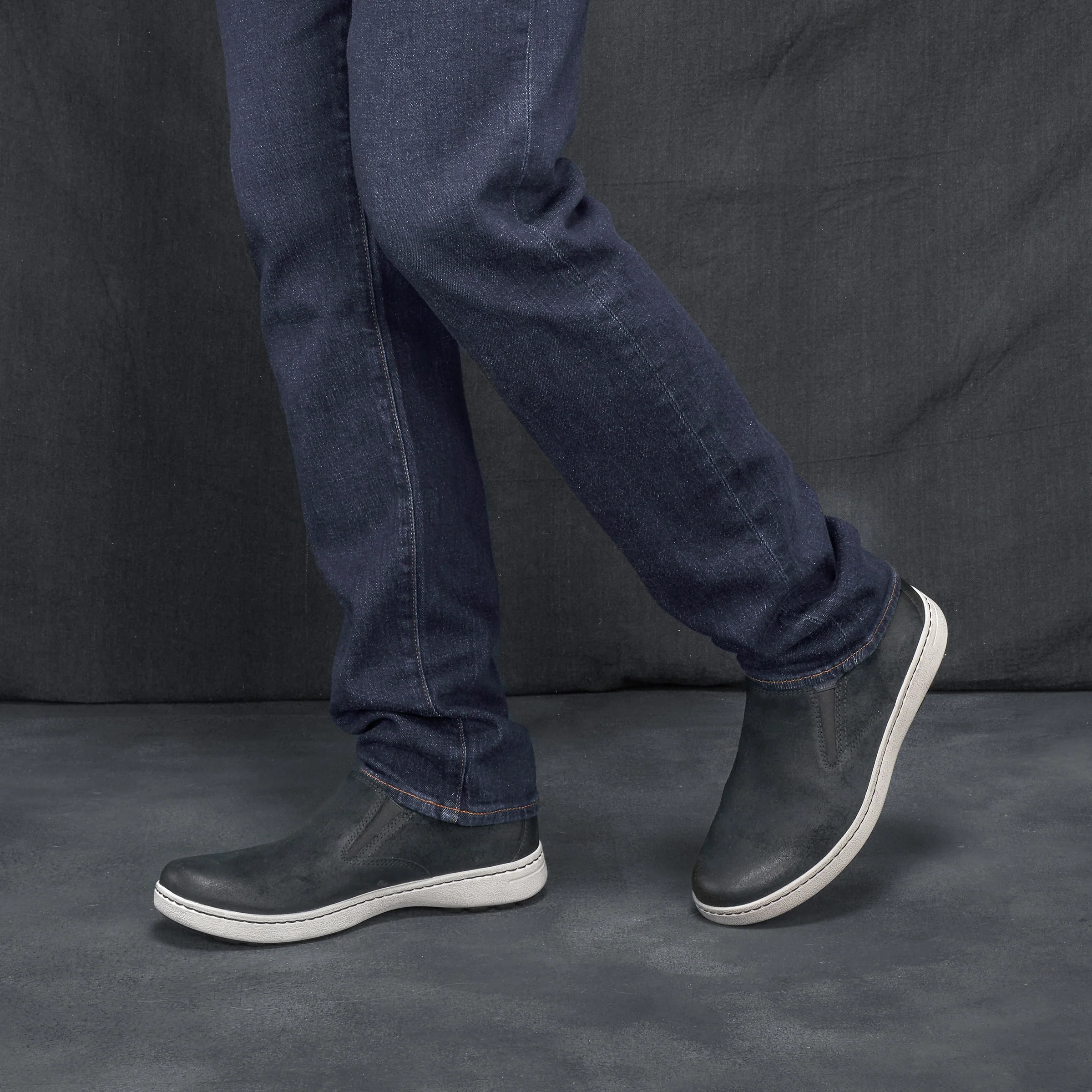 Trent Black Burnished Suede - Image 2